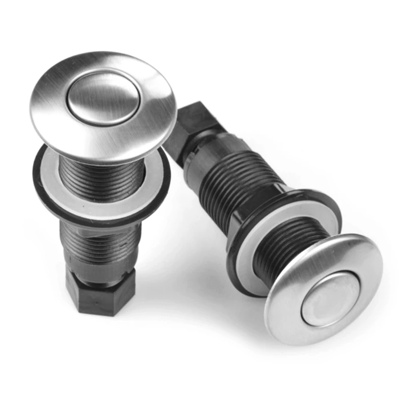 Interruptor de botón de aire de encendido/apagado para bañera, Kit de perilla de presión de aire neumático para bañera de hidromasaje, tubo de eliminación, herramientas para el hogar