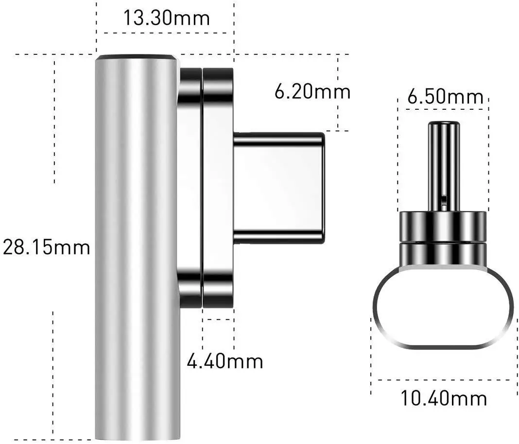 Imagem -05 - Adaptador Usb Tipo-c Magnético para Notebook e Laptop pd Charging Converter para Macbook Huawei Xiaomi Acessórios de Dados do pc 3.1 20pin 1set