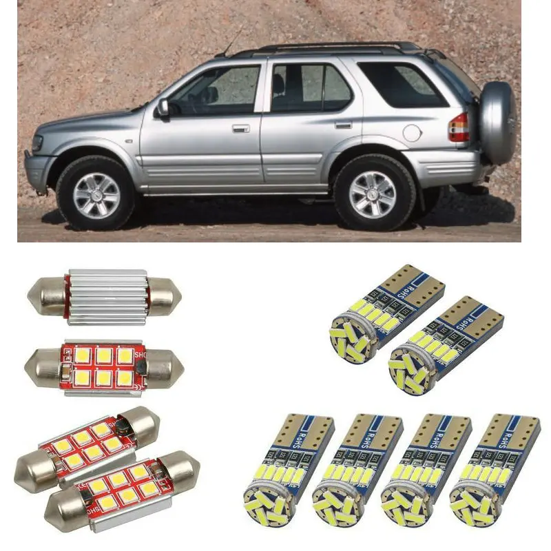 

Interior led Car lights For Opel frontera b u99 bulbs for cars License Plate Light 8pc