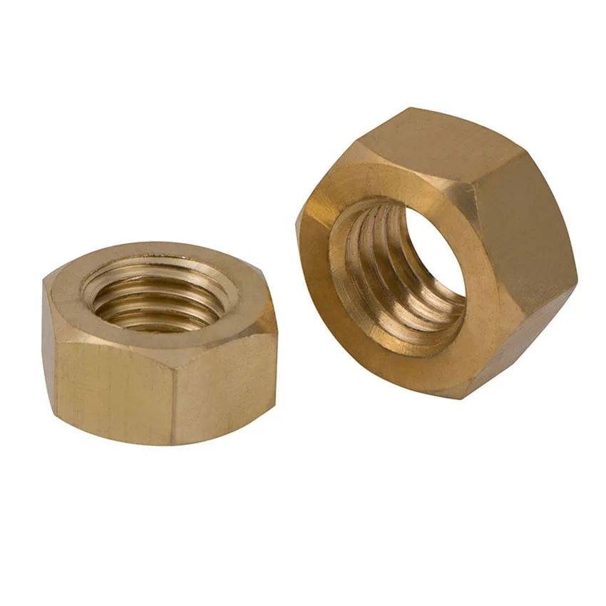 Colector de escape de latón hexagonal, sólido para pernos y tornillos, M1.4-M24 de cobre, 1/5/10 Uds.
