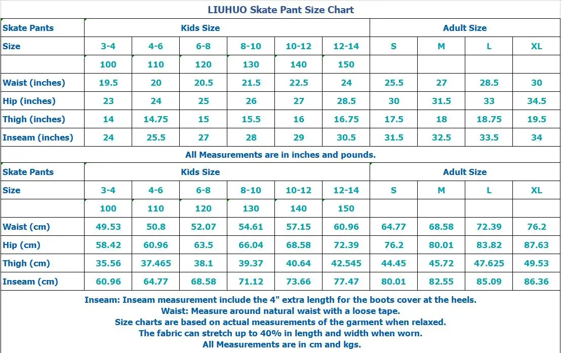 LIUHUO Ice Figure Skating Pants Boys  Skating Trousers Kids Adult Training leggings Mens Skiing skating Leggings