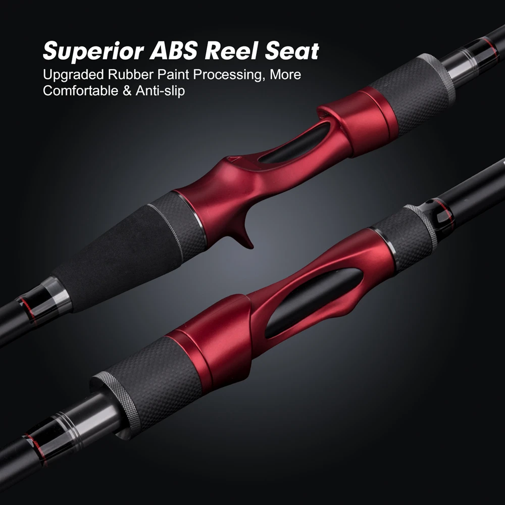 Goture Warrior Fishing Rod 2.7M 2.4M 2.28M 2.13M 4 Pieces Carbon Fiber Spinning Casting Travel Rods with Portable Bag