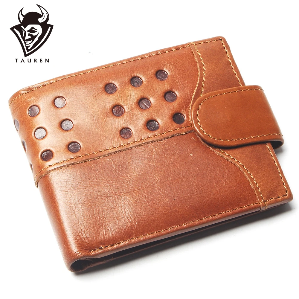 

New Coin Purse Cheap Mens Dot Embossing Wallet Genuine Leather For Men Card Holder Strong