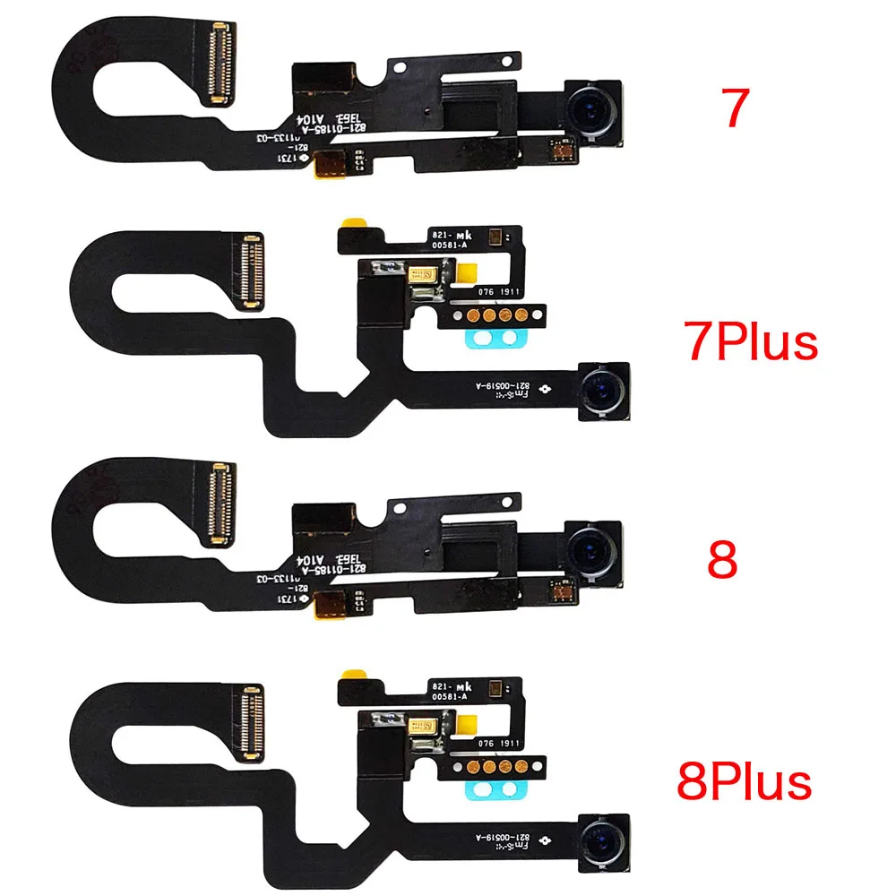 Full Set Lcd Parts Not include Screen For iPhone 7 8 Plus Front Camera Home Button Flex Cable Ear Speaker With All Screw