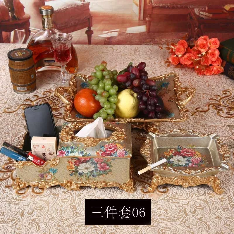 christmas kitchen European home living room table tea  decorative utensils resin fruit plate dried fruit plate handicraft ornam