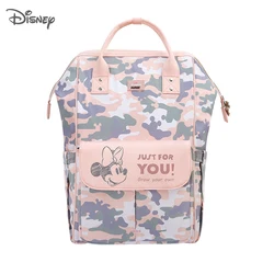 Bolsa organizadora de fraldas de bebê da disney, mochila multifuncional impermeável com grande capacidade para carrinho de bebê e maternidade, para viagem