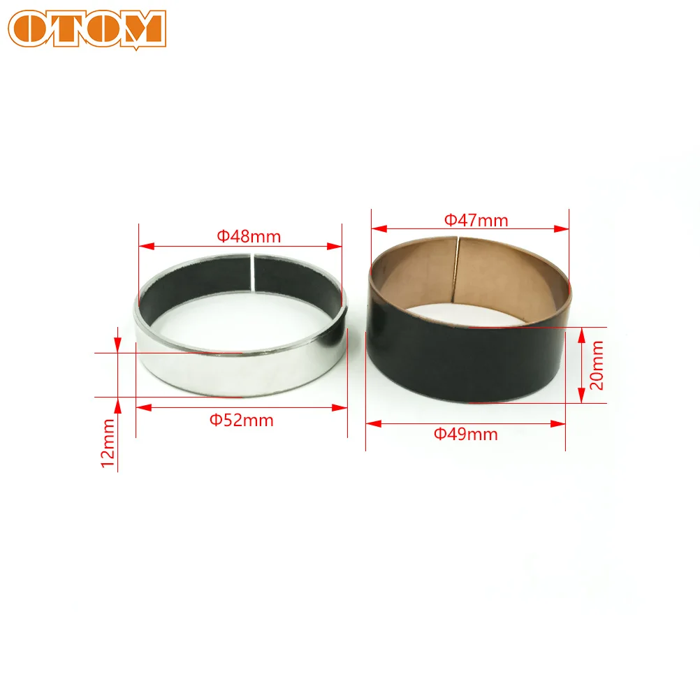 OTOM Motocross WP 48mm Fork Bushing Front Damping Maintenance Lining Positive Reverse Shock Absorption Repair Kit For SXF TC FE
