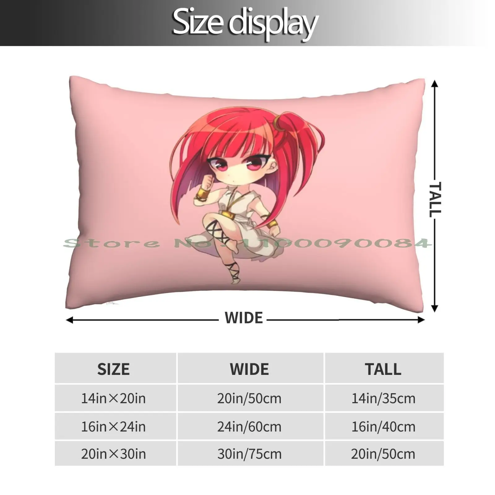 Morgiana Chibi Pillow Case 20x30 50*75 Sofa Bedroom Summer Holiday Beach Water Waves Surf Sun Marine Life Sea World Save The