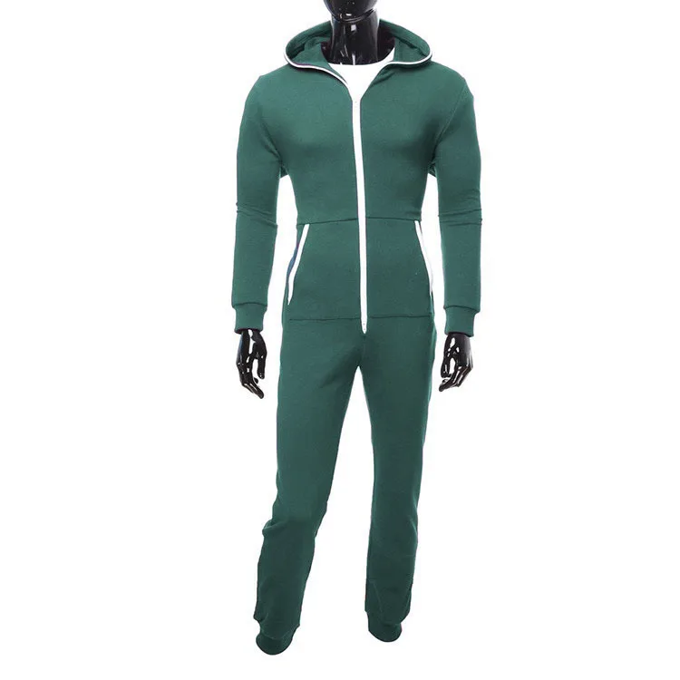 Kigurumi-Pijama con capucha para hombre, ropa de dormir informal, Elegante, sólido, mantiene el calor y es suave, para el hogar, invierno y otoño