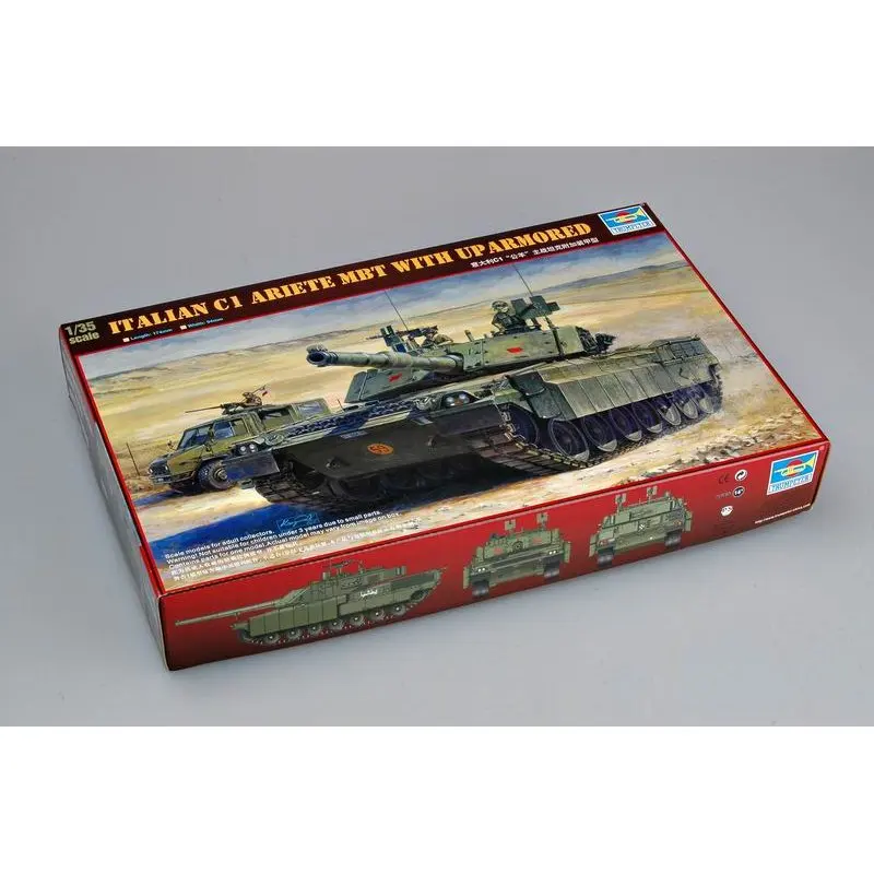 Trumpeter 00394 1/35 Italian C1 Ariete MBT with uparmored - Scale Model Kit