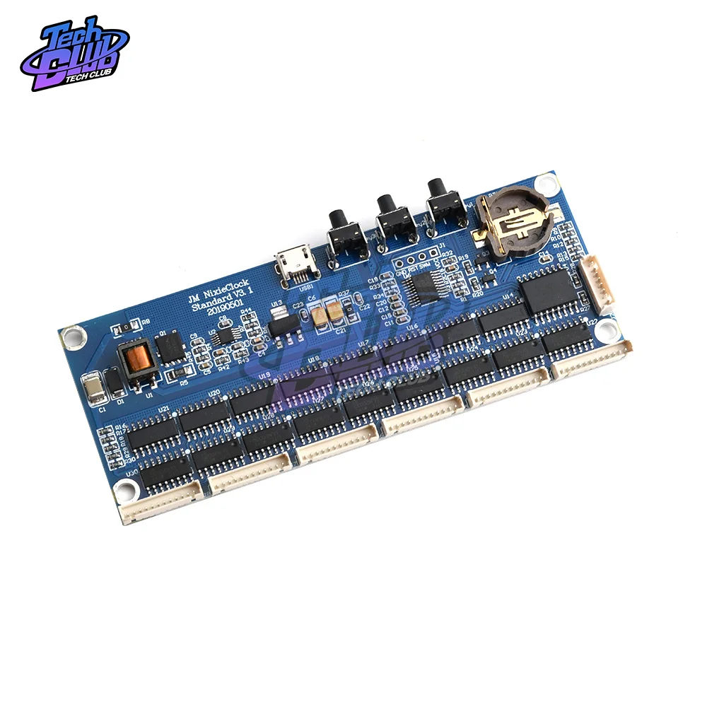 6-bit Nixie Glow Clock Motherboard Core Board Control Panel universal in8 in8-2 in12 in14 in18 qs30-1 Glow Clock Controller