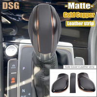 DSG Emblem ABS/Leather For VW Golf 6 7 R GTI Passat B7 B8 CC R20 Jetta MK6 GLI Auto Gear Shift Knob Stick HeadBall Chrome/Matt