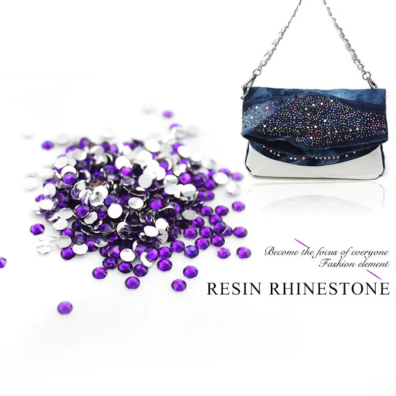QIAO 3/4/5mm Mixed Size 2700pcs Resin Decoration Rhinestones Non Hotfix flatback Rhinestone nail Art For Clothes Decoration DIY