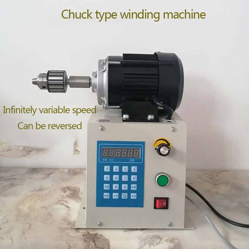 650W/800W CNC Electric Winding Machine High Torque Winding Machine With Chuck Adjustable Speed Automatic Winding Tool