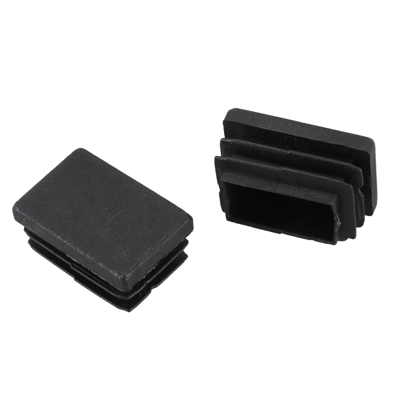 Promozione! 20 pcs di Plastica Rettangolare End Cap 30 millimetri x 20mm Tubo Filettato Tubo di Inserimento piedini In Gomma