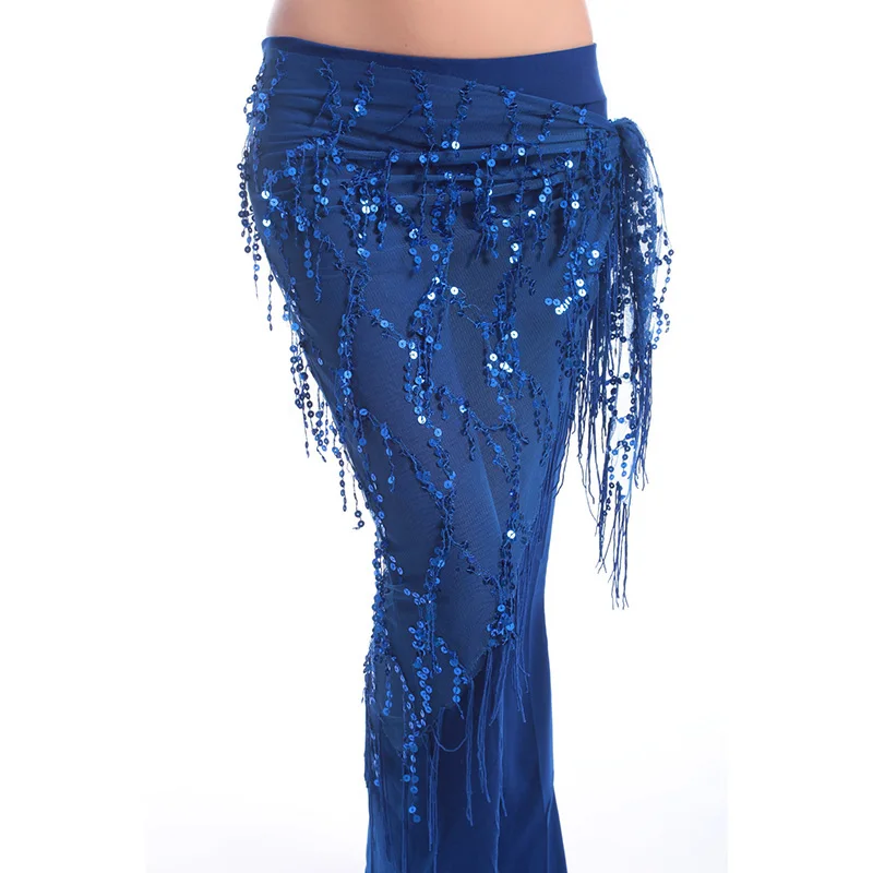 New style Belly dance costumes sequins tassel indian belly dance hip scarf for women belly dancing belt 11kinds of colors