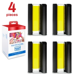 4PK compatibile Canon Selphy CP1300 CP1200 CP1000 CP910 cassetta d'inchiostro per Canon Selphy Photo Printer Selfie Paper Ink 6 pollici KP108