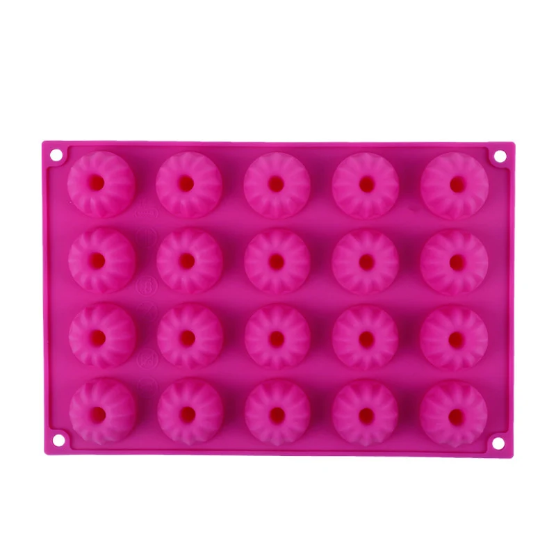 1pc 20 Cavity Silicone Chocolate Mold 3D Mini Chiffon Pudding Fondant Cake Mold DIY Baking Pastry Tools