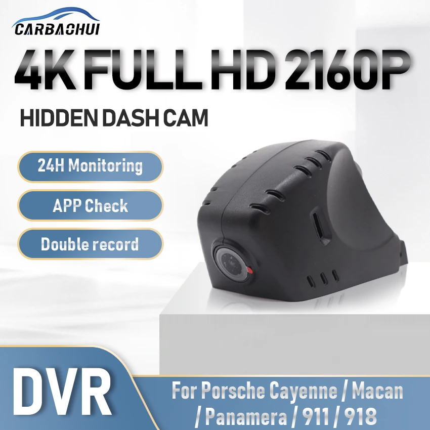 Car DVR Hidden Driving Video Recorder Car Front Dash Camera 24h parking monitoring For Porsche Cayenne Macan Panamera 911 918