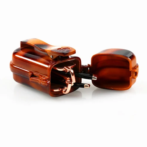 Imagen 2 del producto Gafas de lectura plegables pequeñas y portátiles para hombre y mujer, anteojos a la moda para personas mayores con estuche, Clip para cinturón, gafas para presbicia + 75 + 125 + 500