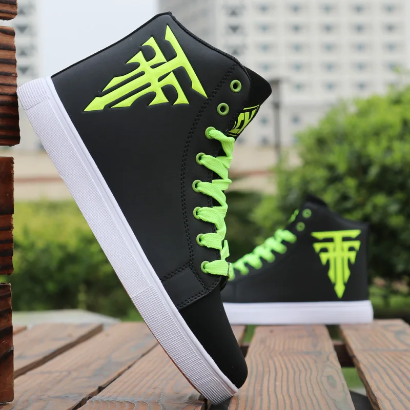 2021 New Men\'s High Top Sports Shoes Vulcanized Shoes Canvas Shoes Men\'s Casual Sports Shoes Autumn and Winter Skateboard Shoes