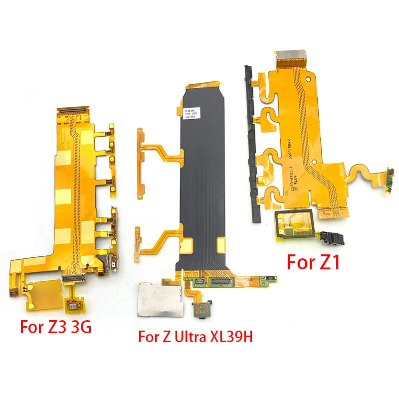 Power On Off  Volume Button Side Key Flex Ribbon For Xperia M4 Aqua T2 T3 Z Ultra Z1 Z2 Z3 Compact Z5 Premium