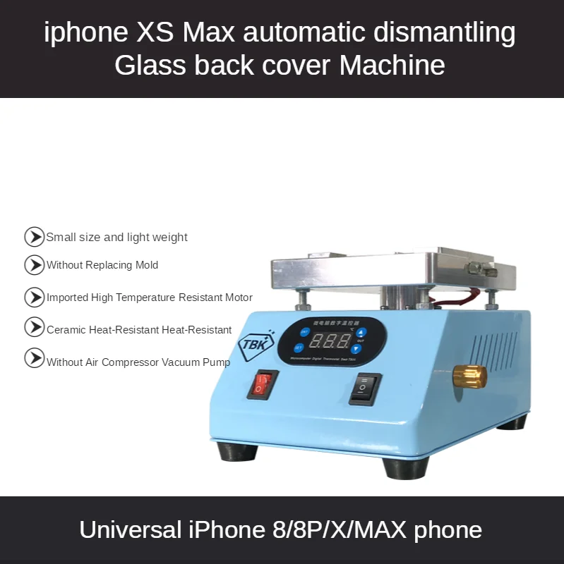 

Automatic Mobile Phone Glass Rear Cover Machine Phone Rear Cover Separator For iP 8 8P X XS MAX Crack Back