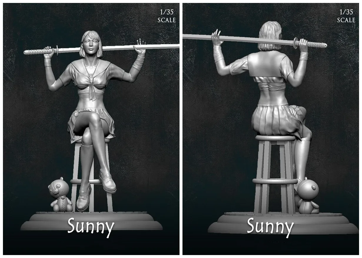 

Фигурка модели из смолы 1/35, GK, SUNNY, комплект в разобранном и неокрашенном виде