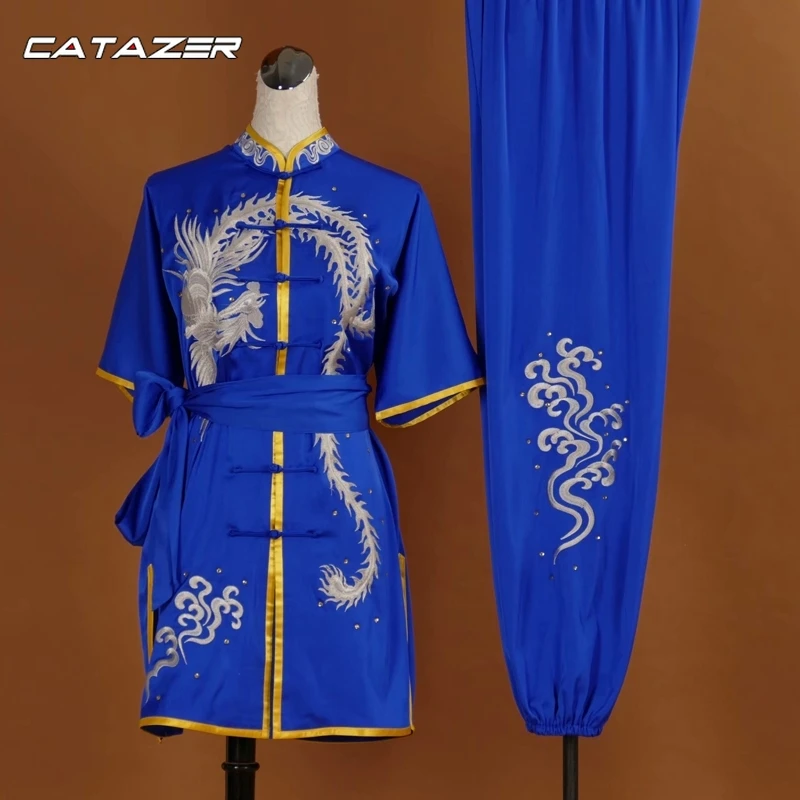 

Boys Girls Wushu Competition Suit Tai Chi Uniform Kung Fu Wing Chun Jacket and Pants Custom Tailor Need Your Measurements