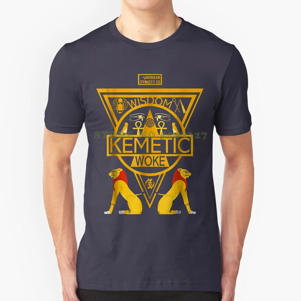 Kemetic Spirituality Ancient Egyptian Art T Shirt Men's High Quality Custom Printed Tops Hipster Tees