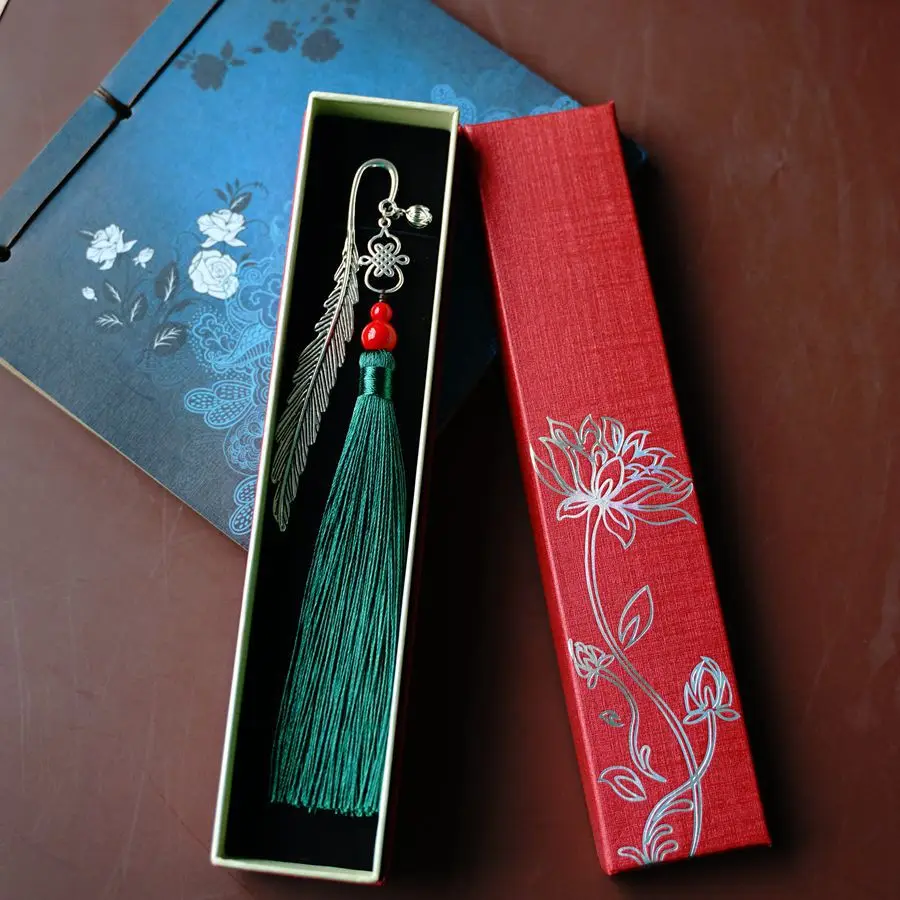 Chinese Literary Tassel Metal Bookmark Creative Students Stationery Supply Small Present Teachers' Day #YXA02