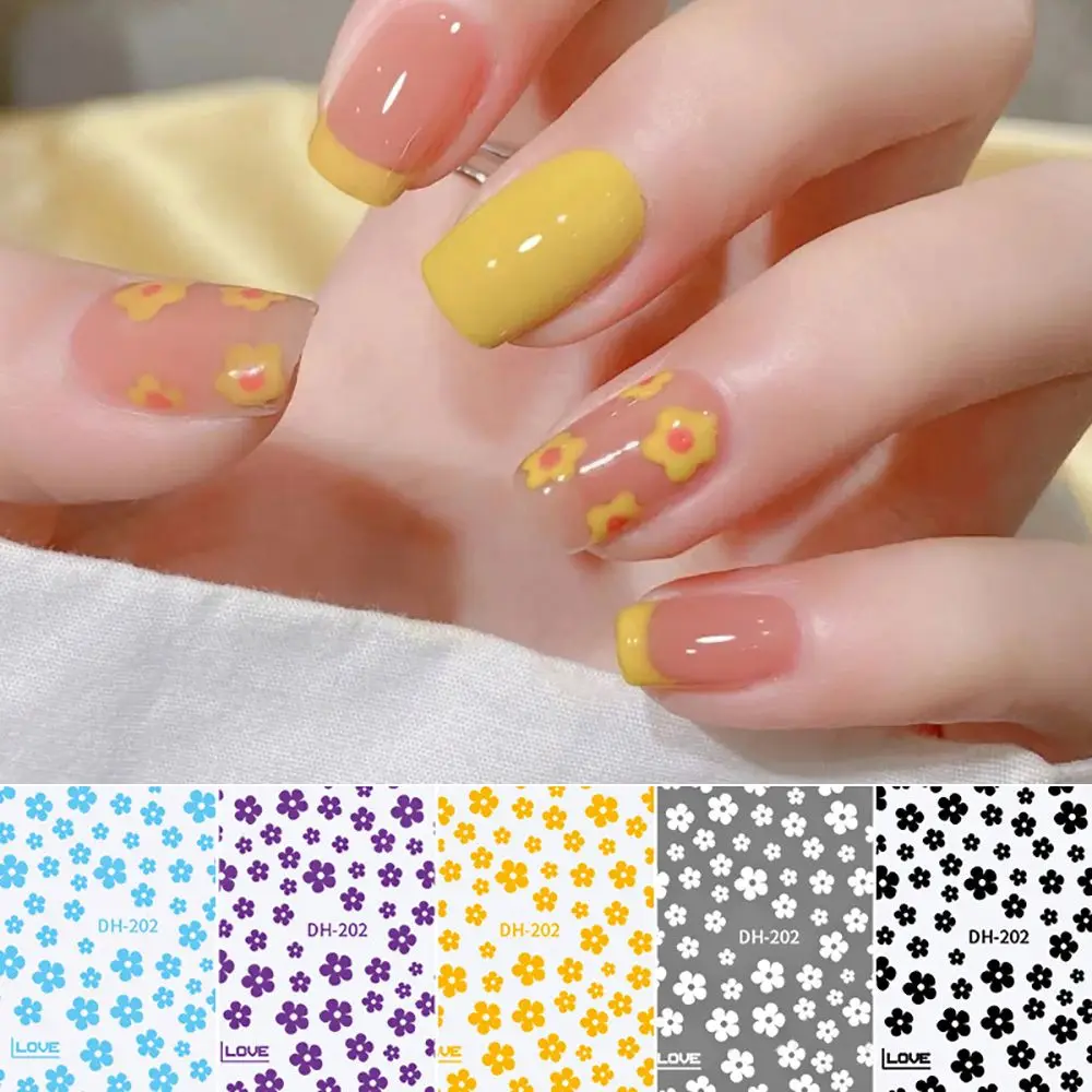 

Colorful Adhesive Five Petal Flower 3D Nail Art Decoration DIY Nail Art Jewelry Nail Art Sticker Manicure Tool