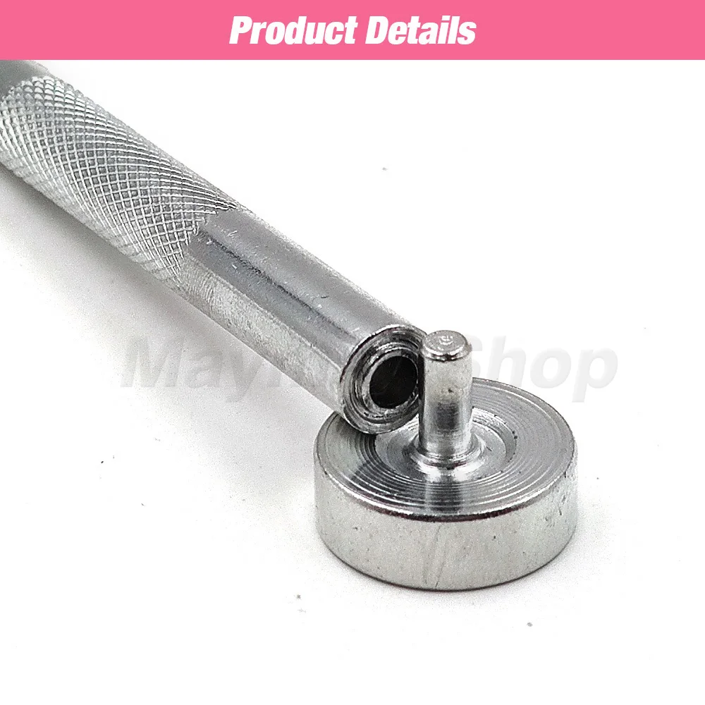 1 Set 3.5-20mm Eyelet Set Tool Handmade Metal Eyelets Mold Tool Grommet Installation Carbon Steel DIY High Quality Eyelet Making