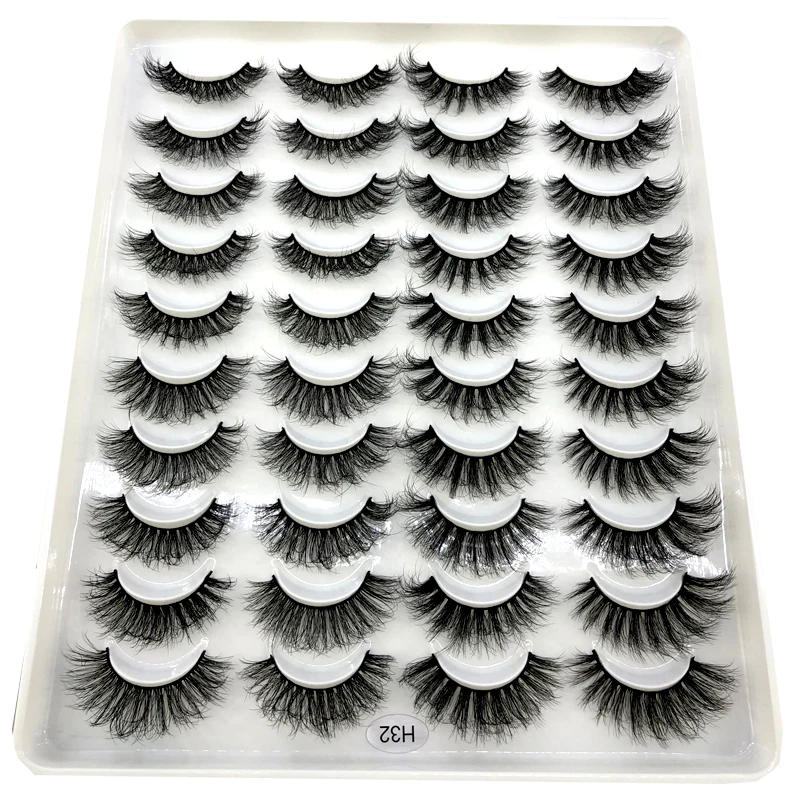 HBZGTLAD 20 pairs 15-25mm natural 3D false eyelashes fake lashes makeup kit Mink Lashes extension mink eyelashes maquiagem