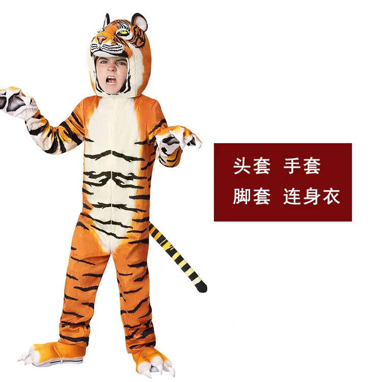 Costume Cosplay di carnevale di pasqua di Halloween delle donne Zoom Kid Tiger Cosplay tuta baby cute costume