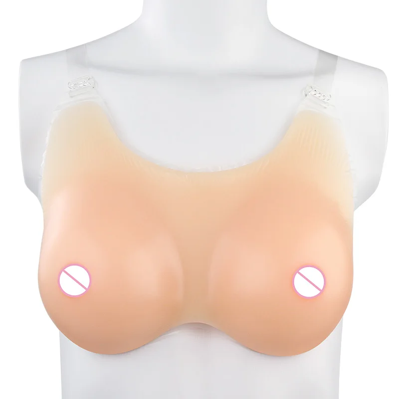 ONEFENG BTV One Piece Beautiful Silicone Fake Breast False Boobs for Cross Dresser Transgender 600-1200g/Pair