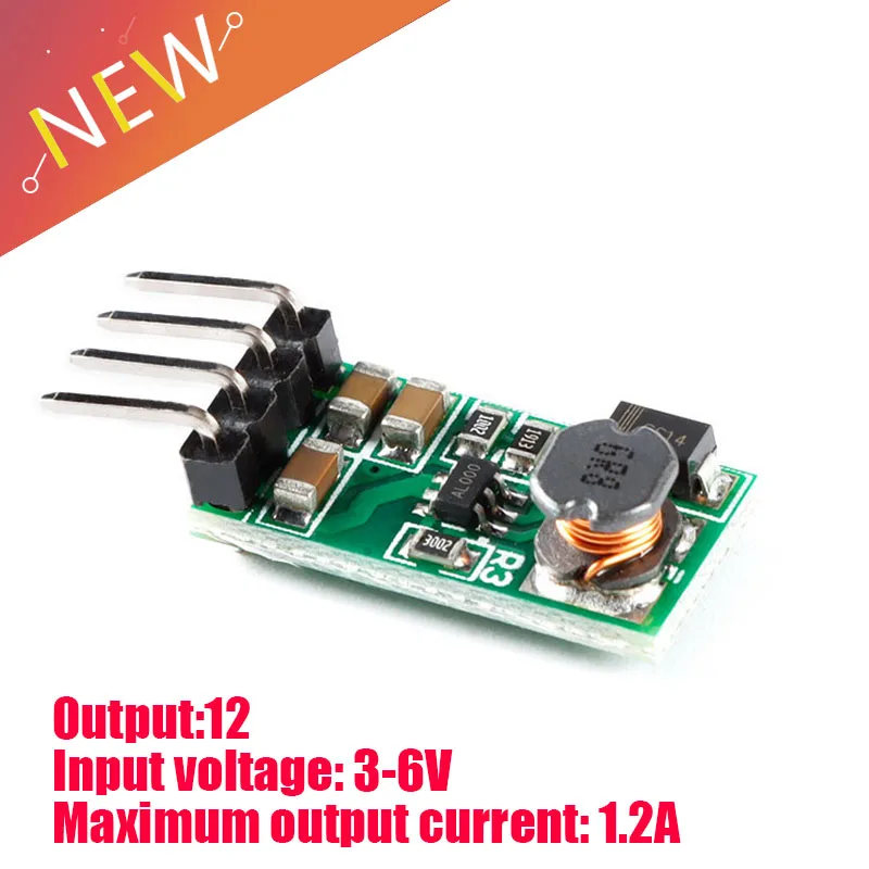 Mini DC-DC 3.3V 3.7V 4.5V 5V to 12V Step Up Boost Converter Module for Smart Home