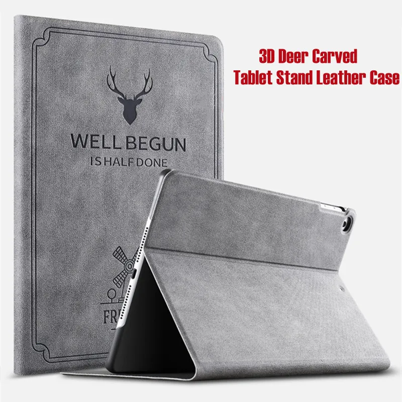 

KQJYS 3D Deer Carved Flip Tablet Leather Case for iPad Pro 10.5 inch Flip Stand Stents Tablet Case for iPad Pro 10.5 "A1701 A170