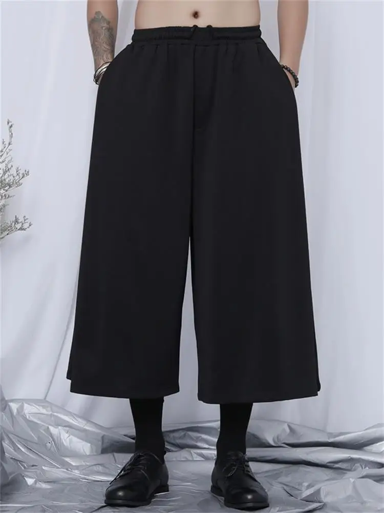 

Men Straight Leg Pants Spring And Autumn New Japanese Casual Pendant Wide Leg Pants Talk Nonsense Big Size Straight Leg Pants