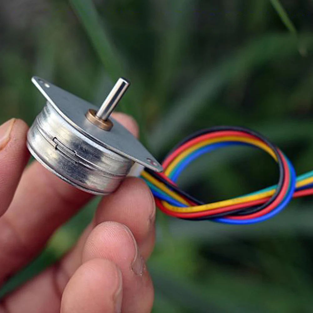 Mini 4-phase 5-wire Stepping Motor Micro Mini 25MM 25 SPG0001 15 Degrees Stepper Motor  Electric Model Toy Engine