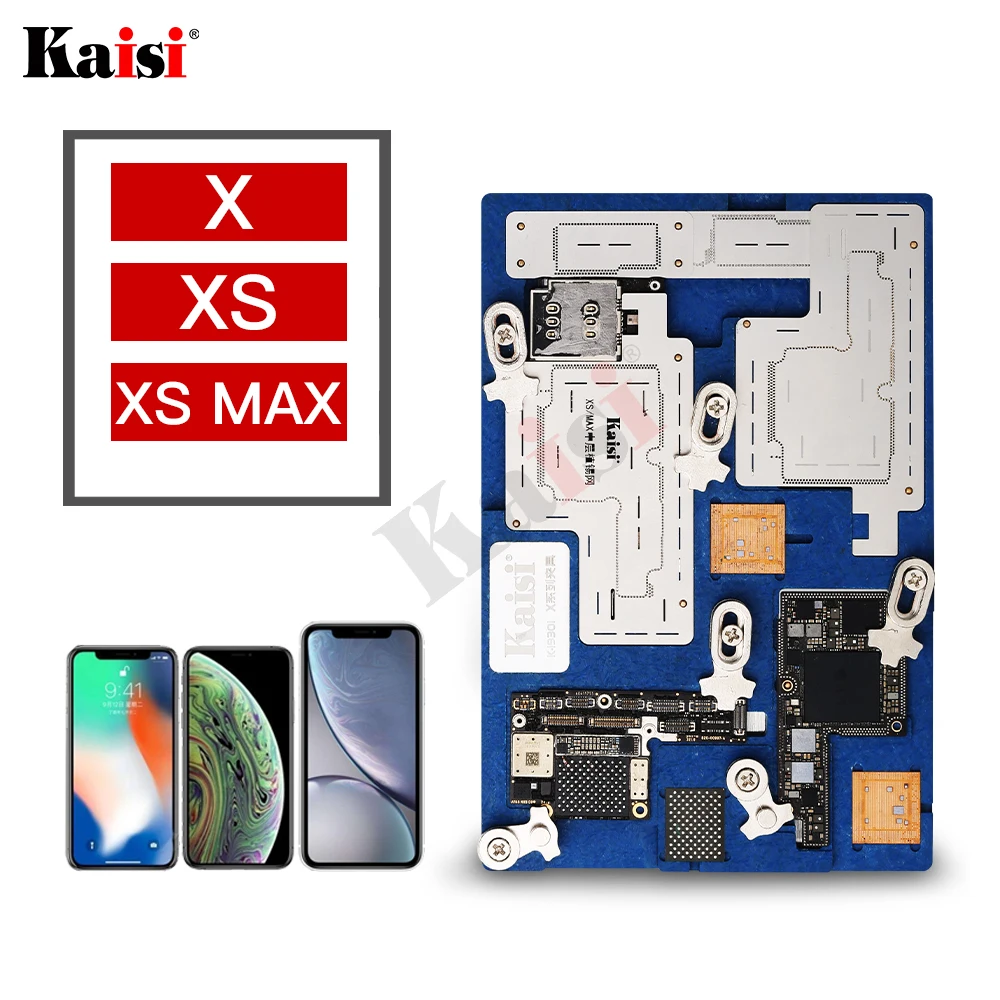 Scheda madre di riparazione del dispositivo del supporto del PCB multifunzione per iPhone X XS XS MAX smontaggio piantare latta con Stencil