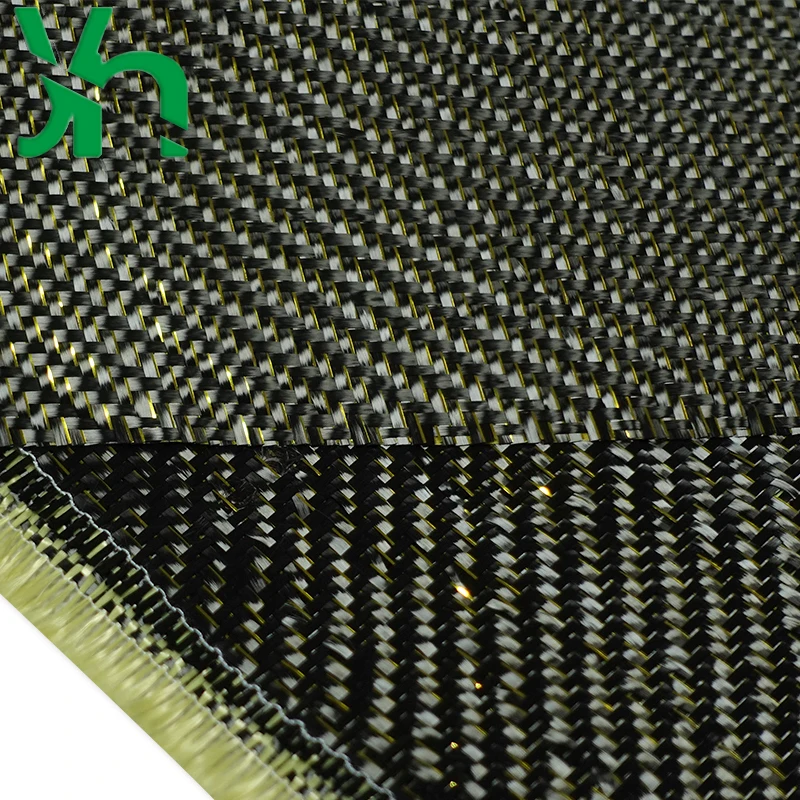 3k carbon fiber + golden metal wire, golden twill metal wire carbon fiber cloth, carbon fiber auto parts transformation