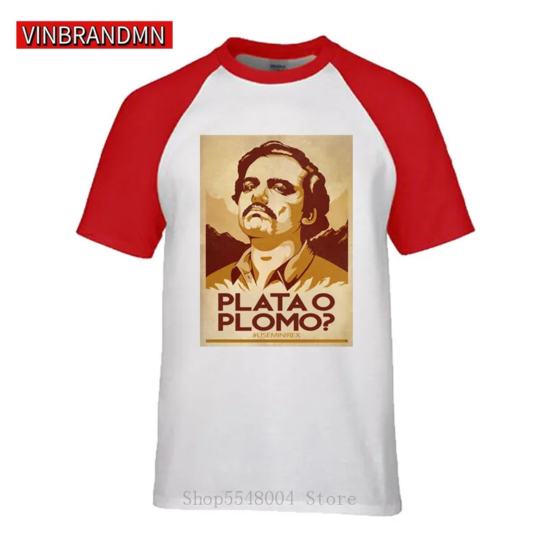 2020 New Fashion Hope design Plata O Plomo T shirt hombre Pablo Escobar T-shirt Camiseta Silver or Lead El Patron teeshirt homme