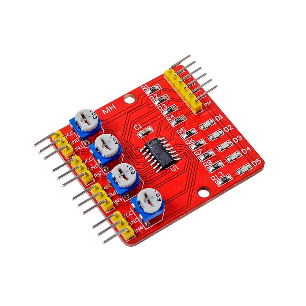 4-Way Infrared Trace Tracking Patrol Module Obstacle Avoidance Sensor For Robot Intelligent Car