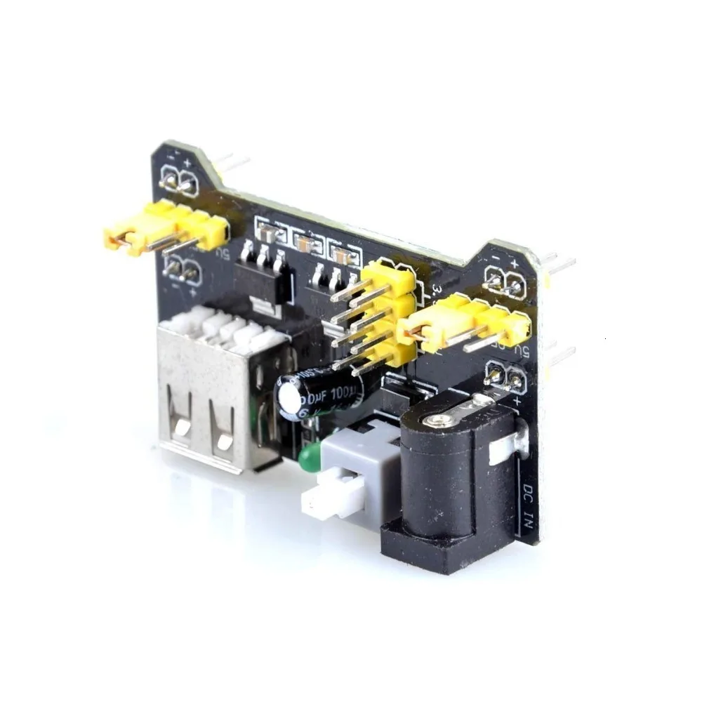 Broodplank Power Supply Module Mb102 Mb 102 Wit Broodplank Dedicated Power Module 2-Way 3.3V 5V mb-102 Solderless