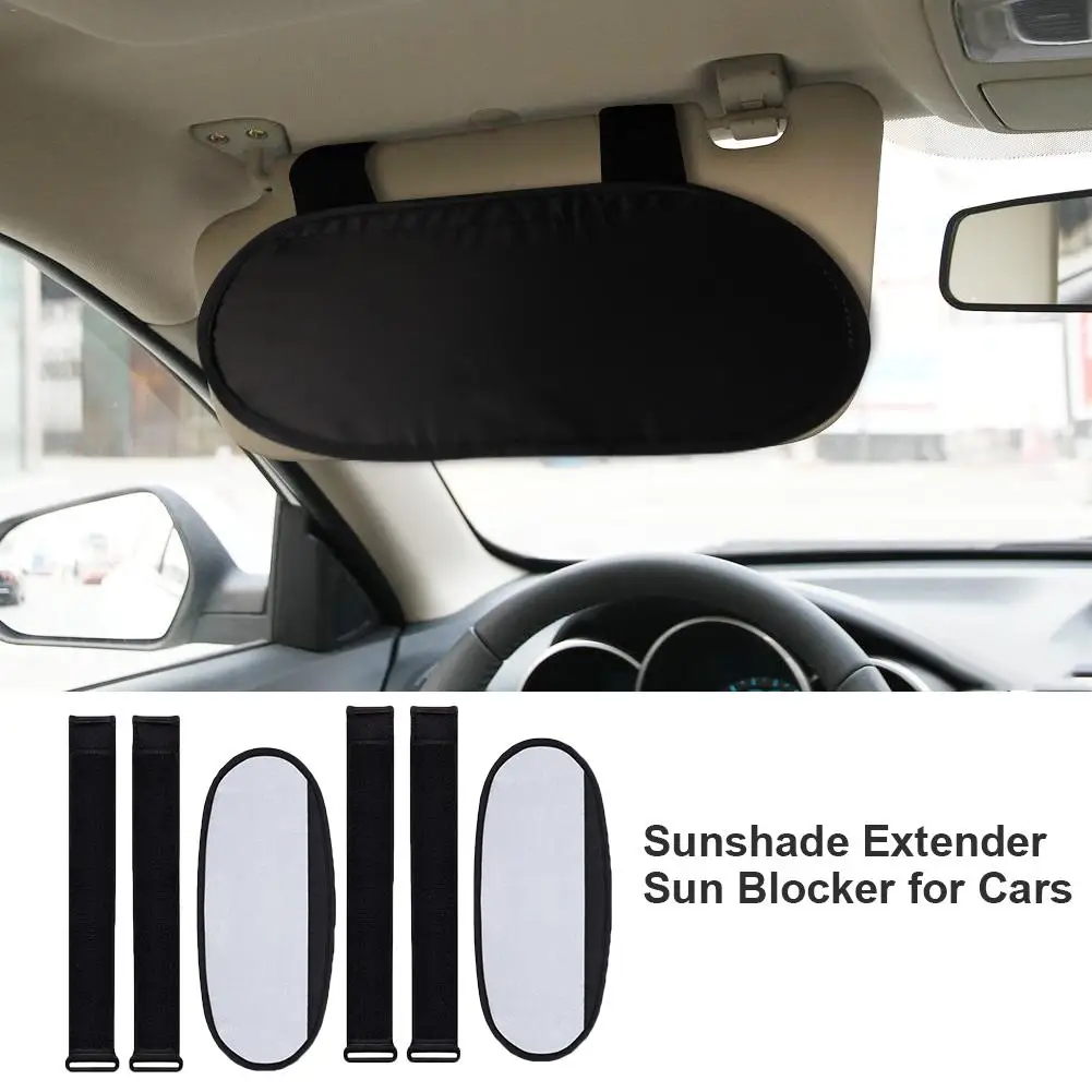 1 Pair Car Sun Visor Extender Anti-glare Sun Blocker Car Window Sunshade And UV Rays Blocker Universal For Cars