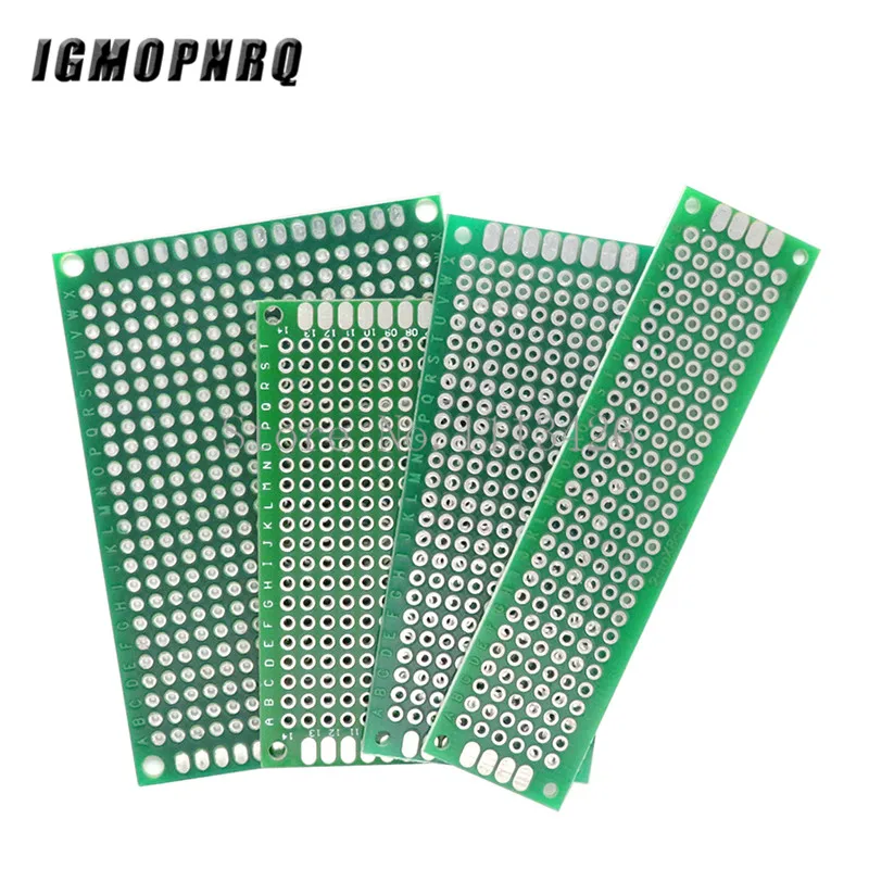 4pcs 5x7 4x6 3x7 2x8 cm 5*7 4*6 3*7 2*8 double Side Copper prototype pcb Universal Board Cave plate Circuit board