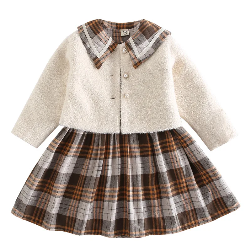 

Girls' suit skirt spring 2021 new children's clothing autumn foreign style children's two-piece suit