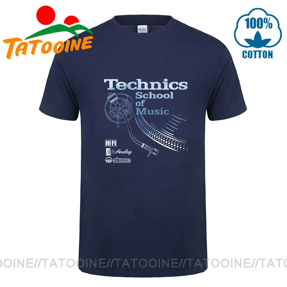 Tatooine Retro Deejay shirt Long Play tshirt Technics School of Music T shirt men Vintage DJ music T-shirt 2020 Hot Fashion Tops