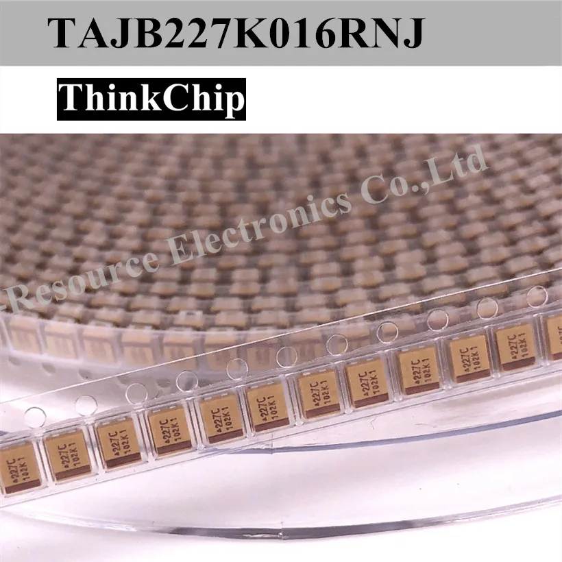 (10 шт.) TAJB227K016RNJ SMD Танталовый конденсатор с алюминиевой крышкой, Тип B 3528 220 мкФ (227) ± 10% 16V